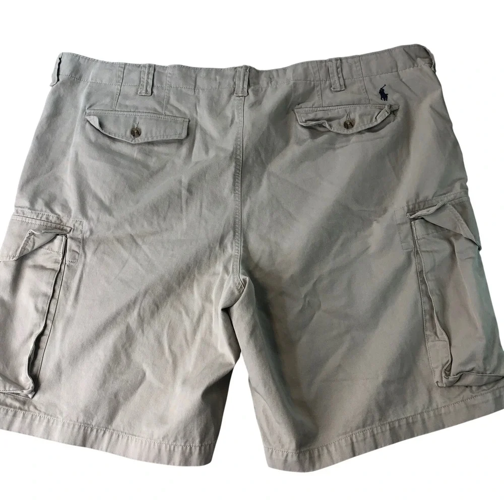 Polo Ralph Lauren Cargo Shorts Mens 48B (50B fits)Khaki Tan Relaxed Fit Gorpcore